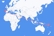 Lennot Valesdirista, Vanuatu Lissaboniin, Portugali