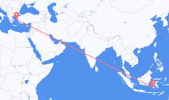 Flyg från Makassar, Indonesien till Chios, Grekland