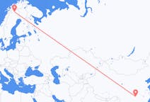 Lennot Zhangjiajielta, Kiina Kiirunaan, Ruotsi