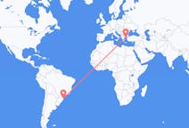 Flyreiser fra Florianópolis, Brasil til Lemnos, Hellas