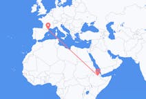 出发地 埃塞俄比亚塞梅拉目的地 法国佩皮尼昂的航班