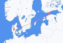 Vluchten van Tallinn naar Billund