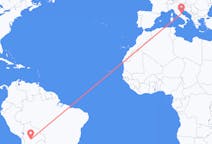Flyreiser fra Sucre, Bolivia til Pescara, Italia