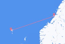 노르웨이 뢰비크에서 출발해 페로 제도 쇠보구르(Sørvágur)에게(으)로 가는 항공편