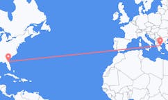Flyrejser fra Jacksonville, USA til Volos, Grækenland