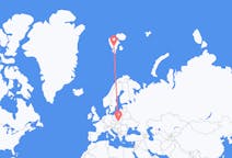 Vuelos desde Svalbard a Cracovia