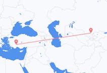 Flyreiser fra Tsjimkent, Kasakhstan til Isparta, Tyrkia