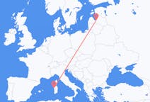 Vluchten van Riga, Pescara, Letland naar Alghero, Italië