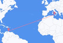 Flüge von Willemstad, Curaçao nach Trapani, Italien