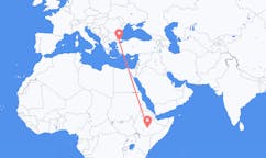 Flyreiser fra Goba, Etiopia til Süleymanpaşa, Tyrkia