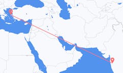 Flyreiser fra Pune, India til Khios, Hellas
