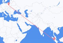 Loty z Padang, Indonezja do Łodzi, Polska