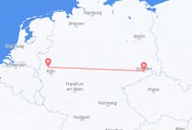 Lennot Düsseldorfista, Saksa Dresdeniin, Saksa
