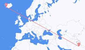 インドからアイスランドへのフライト