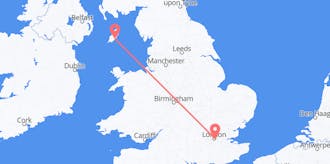 Flights from the Isle of Man to the United Kingdom