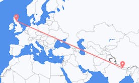 Flyreiser fra Nepal til Skottland