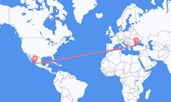 Flyreiser fra Puerto Vallarta, Mexico til Zonguldak, Tyrkia