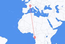 Flyreiser fra Cabinda, Angola til Nimes, Frankrike