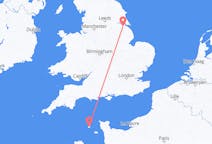 Flyrejser fra Kirmington, England til Guernsey, Guernsey
