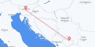 Voos do Kosovo para a Eslovénia