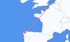 Flüge von Deauville, nach Santiago De Compostela