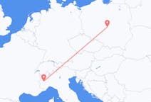 Flug frá Łódź, Póllandi til Tórínó, Ítalíu
