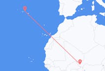 Flyreiser fra Niamey, til Terceira