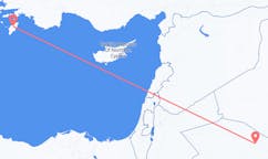 サウジアラビアのアラルから、ギリシャのロードス島までのフライト