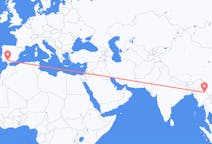 Flyreiser fra Lashio, Myanmar (Burma) til Sevilla, Spania