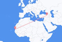 Flyg från Nouakchott till Erzurum