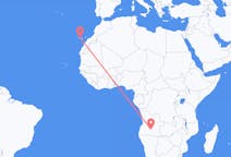 Flyreiser fra Menongue, Angola til Santa Cruz de Tenerife, Spania