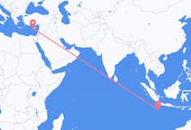 Vluchten van Shire of Christmas Island naar Paphos