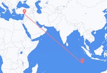 เที่ยวบินจาก Home Island ไปยัง Hatay Province