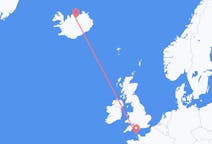 Lennot Alderneystä, Guernsey Akureyriin, Islanti