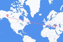 Flyrejser fra Whitehorse, Canada til Adana, Tyrkiet