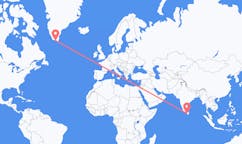 Flyreiser fra Colombo, Sri Lanka til Qaqortoq, Grønland