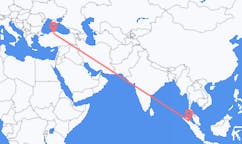 Flyreiser fra Medan, Indonesia til Kastamonu, Tyrkia