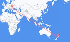 Flyreiser fra Palmerston North, New Zealand til Sibiu, Romania