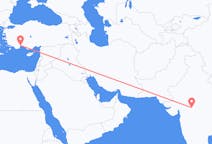 从印多尔飞往安塔利亚的航班