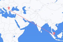 Vluchten van Johor Bahru naar Sofia