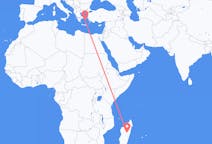 Flights from Antananarivo to Naxos