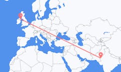 Lennot Jaisalmerilta, Intia Belfastiin, Pohjois-Irlanti