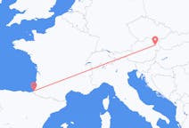 Flyreiser fra Vienna, til Biarritz