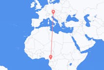 Flyrejser fra Yaoundé, Cameroun til Klagenfurt, Østrig