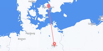 Flyg från Tyskland till Danmark
