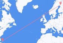 Flyreiser fra Nassau, til Rovaniemi