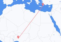 Flyreiser fra Ilorin, Nigeria til Karpathos, Hellas