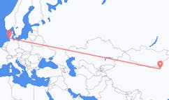 Flyreiser fra Hohhot, Kina til Westerland, Tyskland