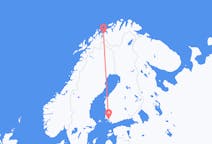 Flyg från Sørkjosen till Åbo