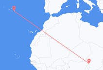Vluchten van N Djamena naar Ponta Delgada
